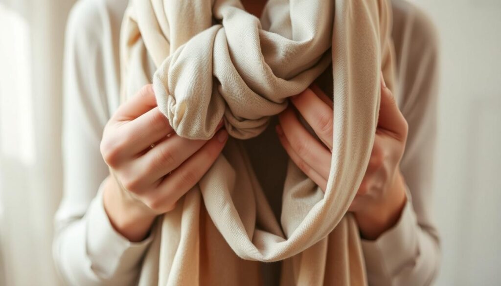 European Loop Scarf Tying Technique European Loop Scarf Tying Technique