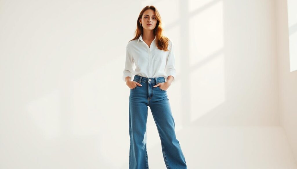Seasonal Wide Leg Jeans Styling
