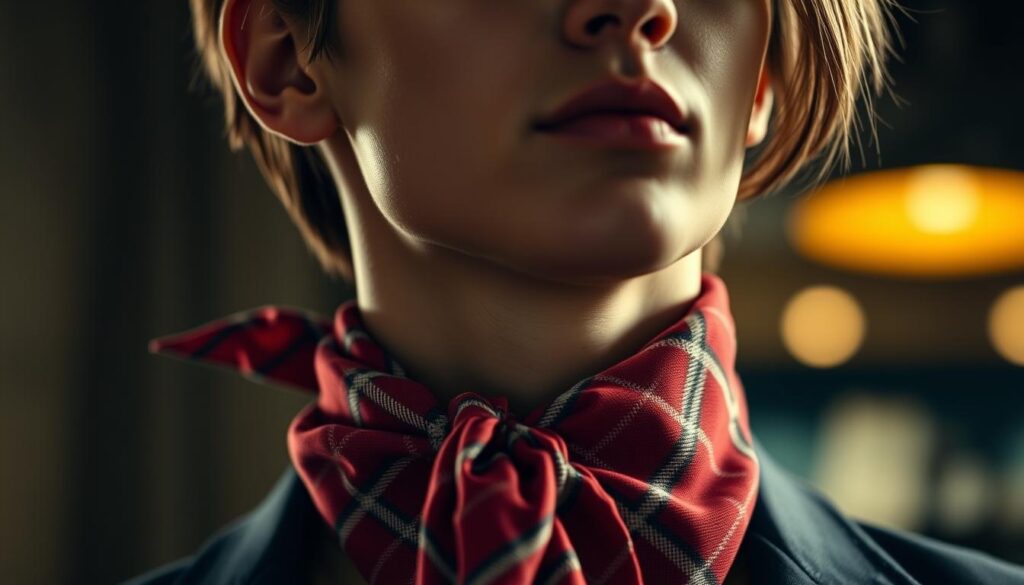 Stylish Bandana Neck Styling