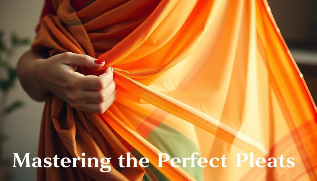 Draping a Sari with Pleats Technique