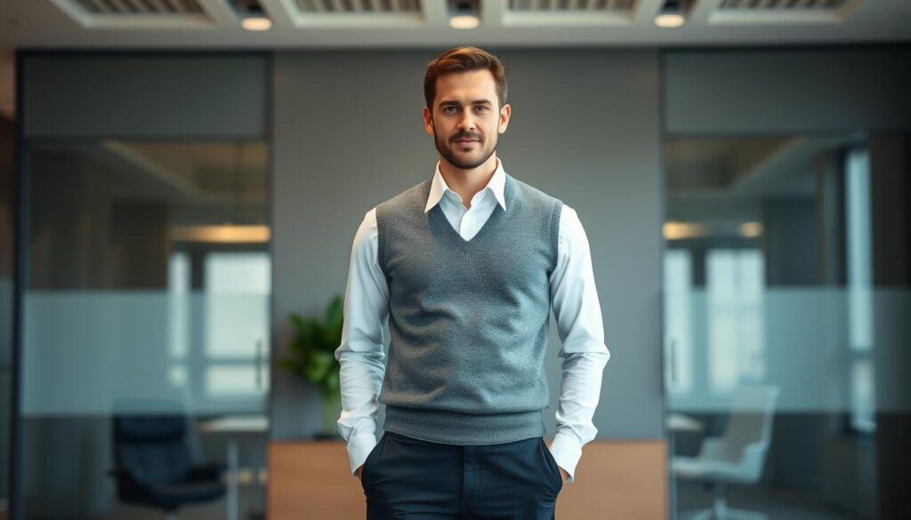 Professional Sweater Vest Styling