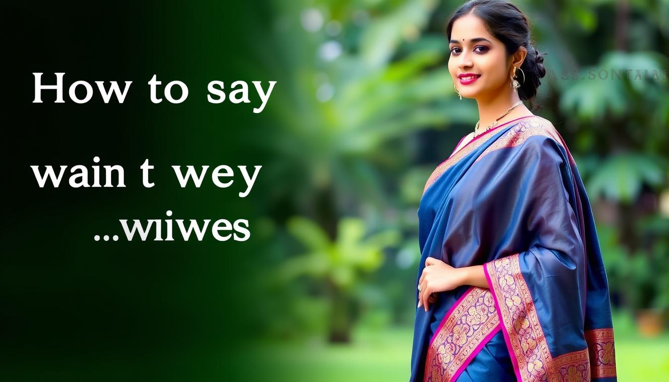 how to wear a sari