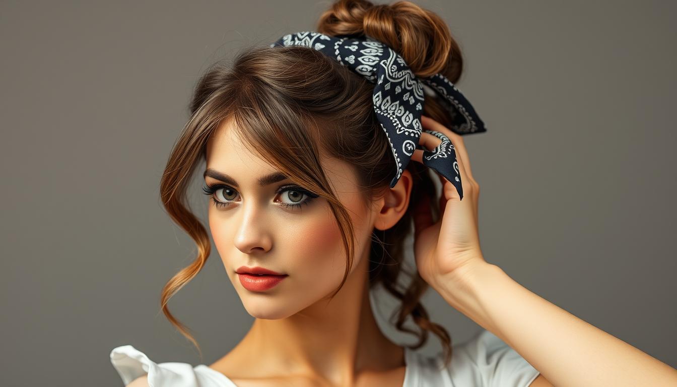 how to wear bandana in hair