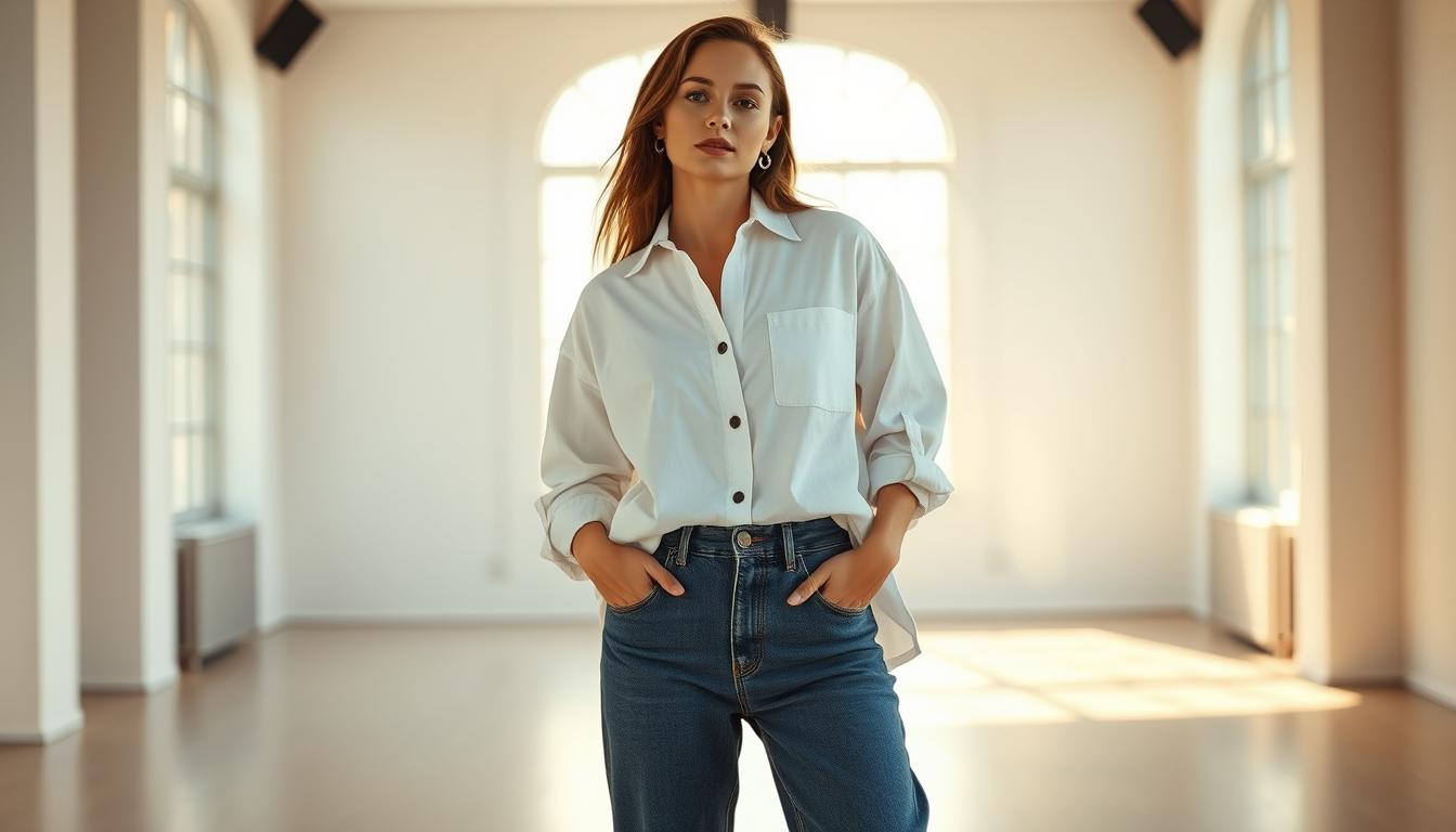 how to wear oversized shirts
